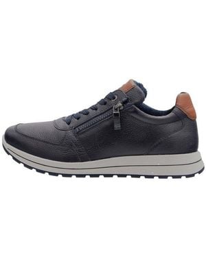 Ara Matteo Blau Gognac Schnürschuh