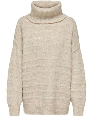 ONLY Rollkragenpullover (1-tlg) Plain/ohne Details - Weiß