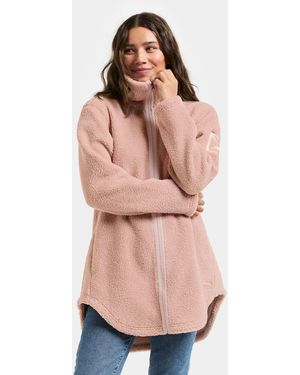 Didriksons Fleecejacke Pile Teddy UMI mit Taschen - Pink