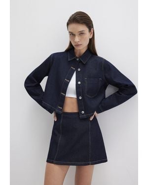 Mavi Jeansbluse LONG SLEEVE SHIRT Overshirt Denim - Blau
