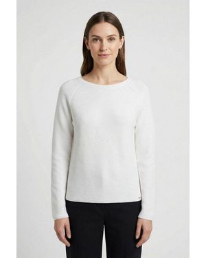 Cinque Strickpullover Ciella_Ls Rundhalsausschnitt, Regular Fit - Weiß