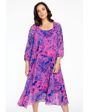 Yoek A-Linien- Kleid Große Größen - Lila