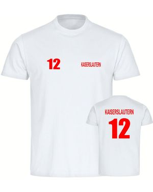 multifanshop T-Shirt Kaiserslautern - Weiß