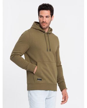 Ombre Basic-Kapuzensweatshirt - Grün