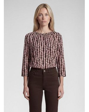 Rabe 3/4-Arm-Shirt Mit All-Over Print - Rot