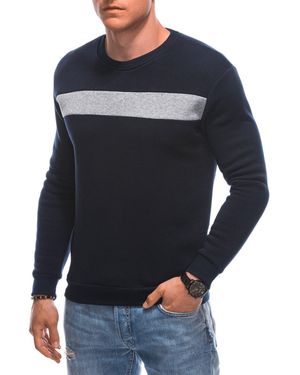 Edoti Klassisches Sweatshirt für Männer - Blau