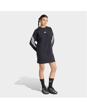 adidas Shirtkleid House Of Tiro Dress Für Erwachsene, Ohne Verschluss, Mit Sportlichem Stil - Schwarz