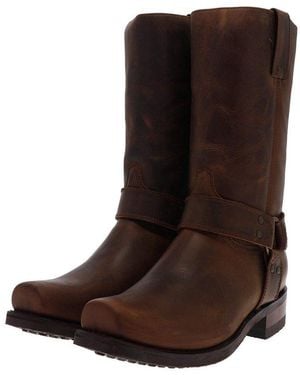 Sendra Blues 9809 Braun Bikerboots Rahmengenäht Bikerstiefel, Thinsulate Insulation