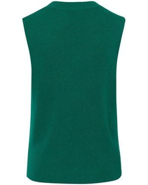 Brax Strickjacke uni passform textil (1-tlg) - Grün