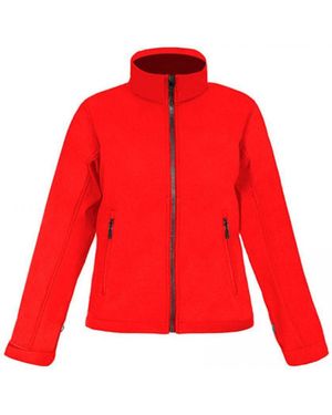 Promodoro Softshelljacke Softshell Jacket C+ mit Stehkragen - Rot