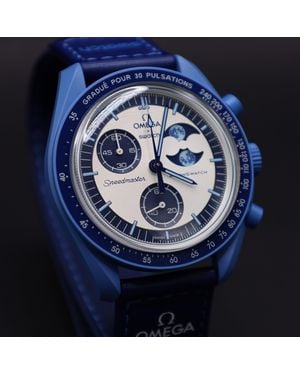 Swatch Chronograph x Omega Moon Mission to the SUPER BLUE MOONPHASE SO33N700 - Blau