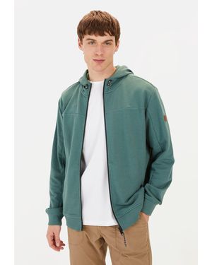 Camel Active Sweatjacke mit Kapuze - Grün