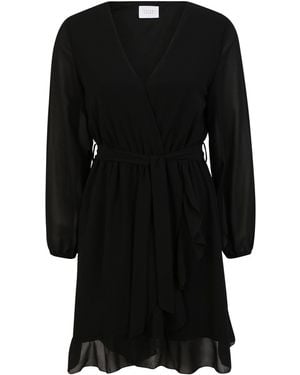 Sisters Point Sommerkleid NEW GRETO (1-tlg) Drapiert/gerafft - Schwarz