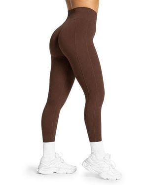 Smilodox Leggings Ravela Damen, Gymhose, Shaped Fit, Fitness, Performance Stretch Shaping Effekt, Stretch, Komfortbund, Squat Fit - Schwarz