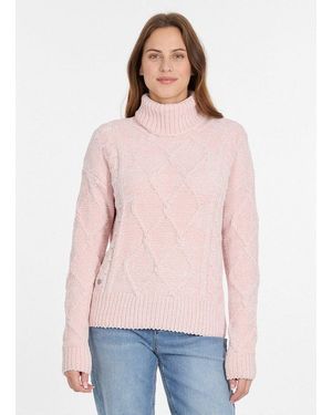 Ragwear Rollkragenpullover Janna Short - Pink