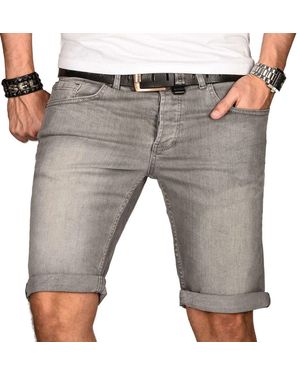 Alessandro Salvarini Shorts ASCesare Stretch mit Elasthan - Grau