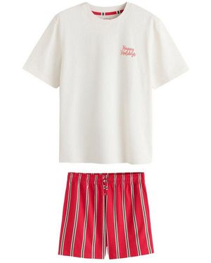 Next Pyjama Happy Holidays Schlafanzug, Familienkollektion (2 Tlg) - Rot