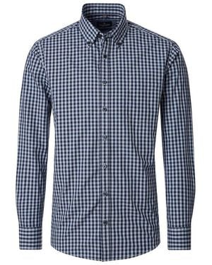 CASA MODA Langarmhemd 126132500 Comfort Fitkent - Blau