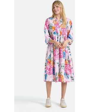 LIEBLINGSSTÜCK Sommerkleid RomyL mit floralem Allover-Print - Weiß