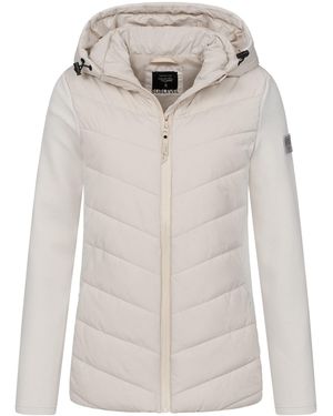 Sublevel Übergangsjacke Steppjacke Frühlingsjacke sportlich hybrid Jacke - Grau