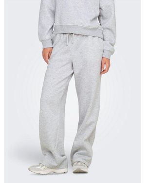 ONLY Sweathose Onlbest Straight Pant Swt Noos - Grau