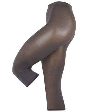 Esprit Feinstrumpfleggings Cotton Capri Damen (1 St) Ein Angenehmer Komfort - Grau