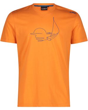 CMP - MAN T-SHIRT 30T9367 - Orange