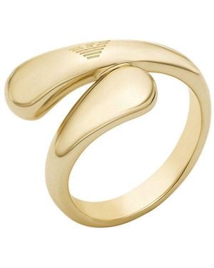 Emporio Armani Fingerring Schmuck Geschenk Metall - Schwarz