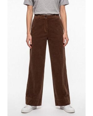 BOSS Cordhose Tacodi Premium Damenmode Aus Baumwoll-Modal-Mix Mit Stretch - Braun