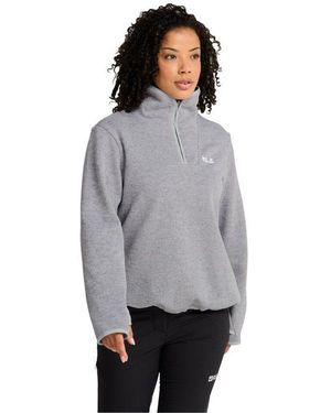Jack Wolfskin Strickfleece-Pullover Pinetrail Hz W - Grau