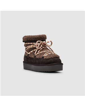 Esprit Pitera Winterboots Schlupfboots, Snowboots Mit Schnürung - Braun