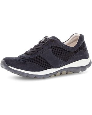 Rollingsoft Sneaker, Freizeitschuh, Halbschuh, Schnürer mit Logo an der Ferse - Blau