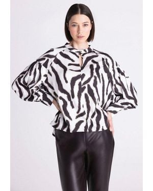 Tuzzi Klassische Bluse Mit Knopfleiste - Braun