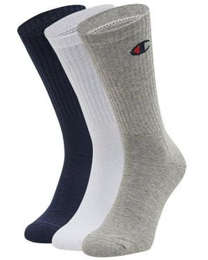 Champion Kurzsocken Crew Socks 3 Paar (Set, 3-Paar, 3Er-Pack) - Grau
