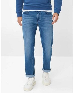 Brax 5-Pocket-Jeans Style Cadiz Heritage Denim, Super Stretch - Blau