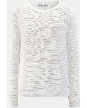 Zaubermond Strickpullover - Weiß