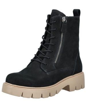 Caprice Stiefelette Leder Schnürstiefelette - Schwarz