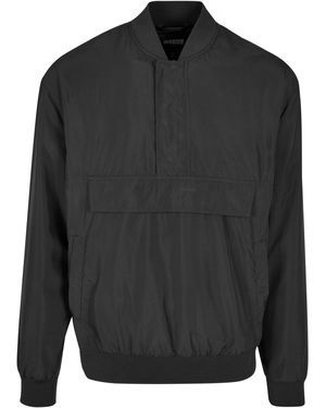Urban Classics Bomberjacke Pullover Bomber Jacket (1-St) - Grau