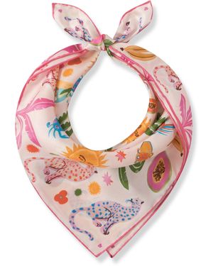 Codello Schal PRINTED NICKI SILK SUN PATTERN MIX - Pink