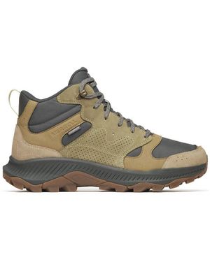 Merrell Tempo Sol Mid Wp Herren Outdoor Trekking Wanderschuhe Boots J038941 Wanderschuh Wasserdicht - Braun