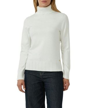 S.oliver Strickpullover Mit Rollkragen - Weiß