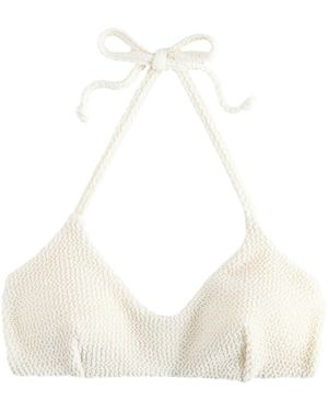 Self Crop-Bikini-Top Kurzes Bikinioberteil (1-St) - Weiß