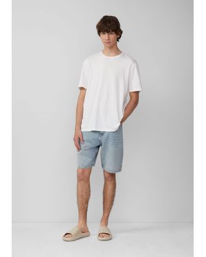 QS Bermudas Denimshorts / Loose Fit / Mid Rise Waschung - Blau