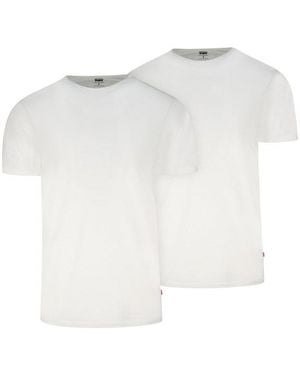 Levi's T-Shirt Levis Solid Crew (2Er Pack) Mit Rundhalsausschnitt - Schwarz