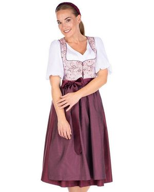 Marjo Dirndl Midi Dirndl 2Tlg - Lila