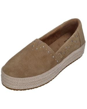 TOMS Valencia Espadrille Toffee Suede Studs - Braun