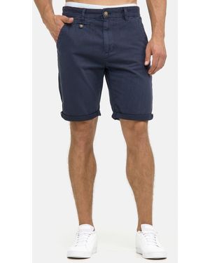 INDICODE Chinoshorts Cuba aus 100% Baumwolle - Blau