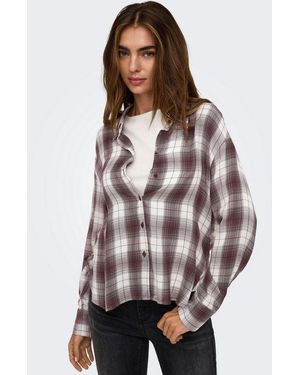 ONLY Klassische Bluse - Grau