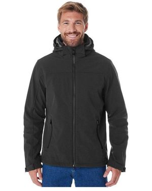Killtec Softshelljacke Herren Softshelljacke Wasserabweisende Softshelljacke Mit Fleece, Abnehmbarer Kapuze - Schwarz