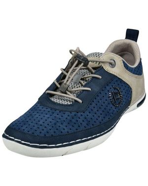 Bugatti Halbschuhe Lederimitat Schnürschuh - Blau